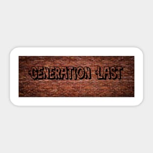 Generation Last T-Shirt Sticker